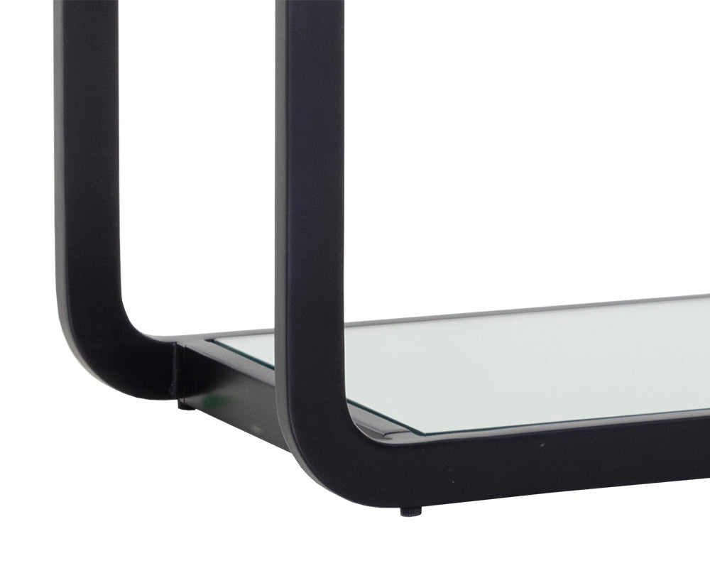 Ambretta Bookcase - Small - Black/Smoke Grey