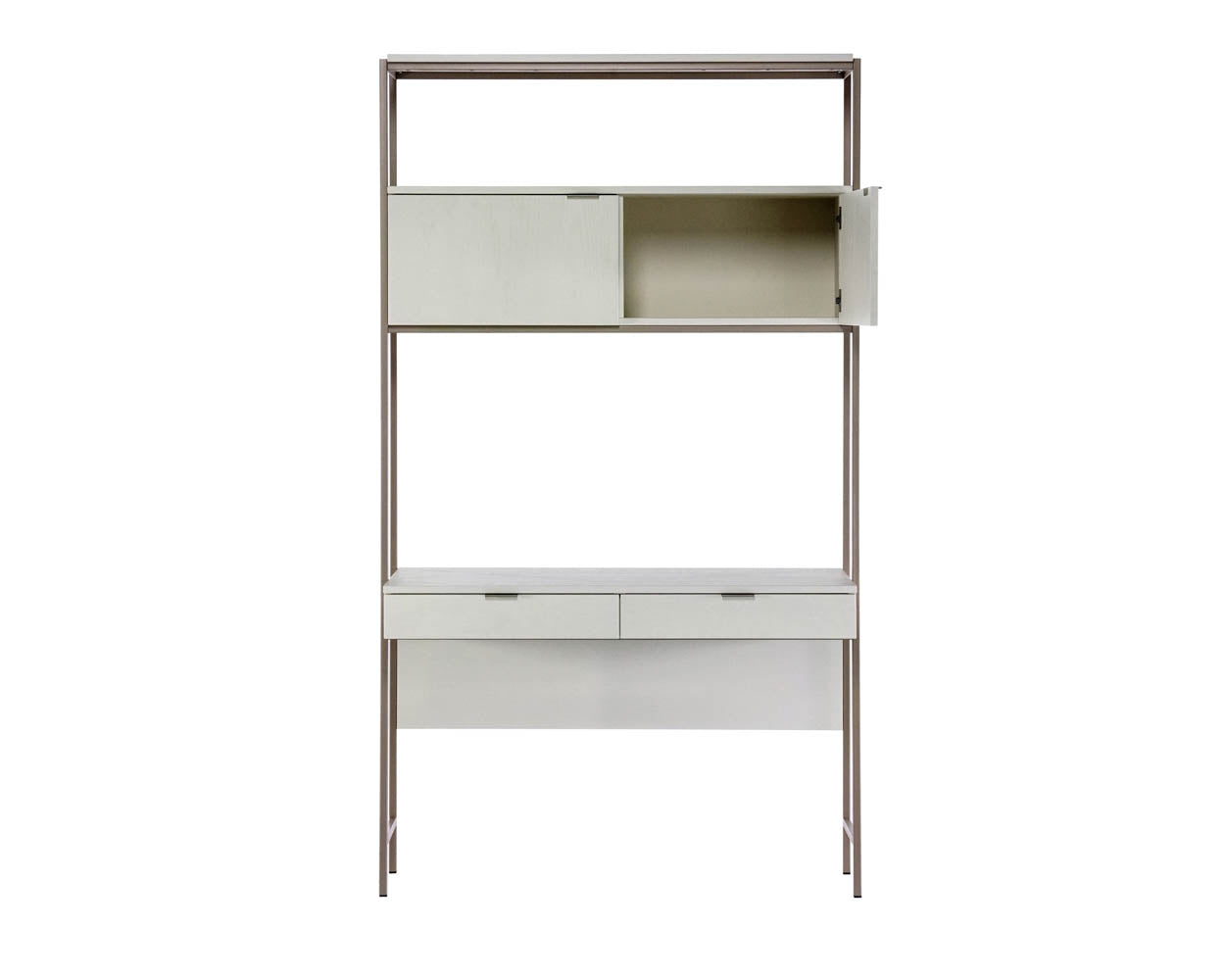 Ambrose Modular Wall Desk - Champagne Gold - Cream