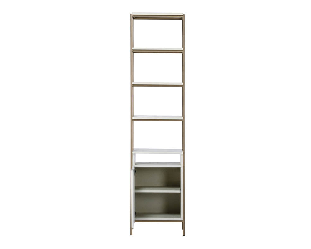 Ambrose Modular Bookcase - Small - Champagne Gold - Cream