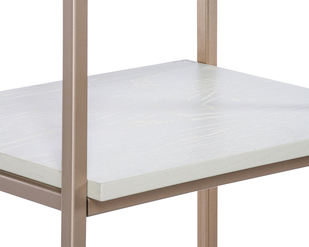 Ambrose Modular Bookcase - Small - Champagne Gold - Cream