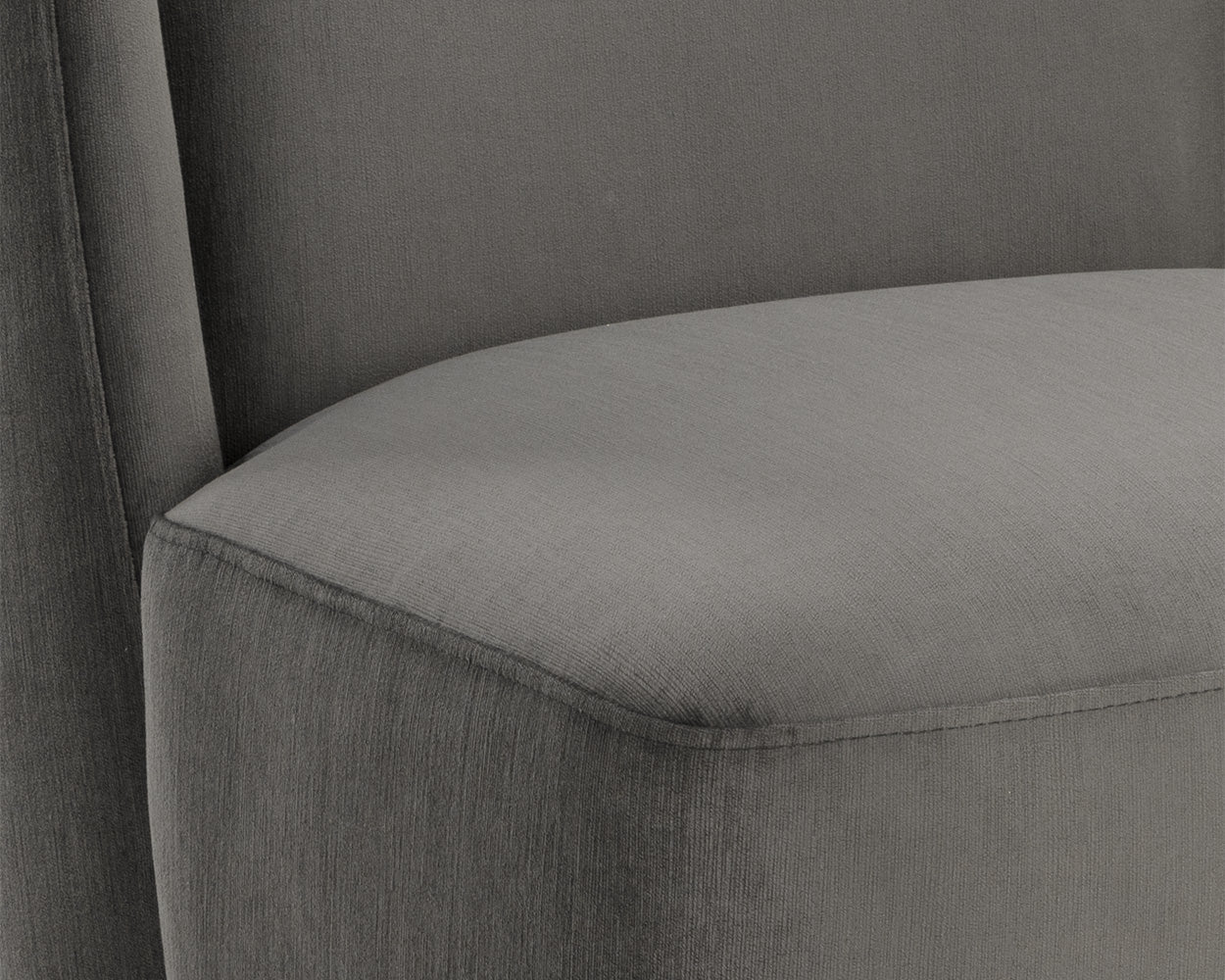 Amita Wheeled Dining Chair Piccolo Pebble