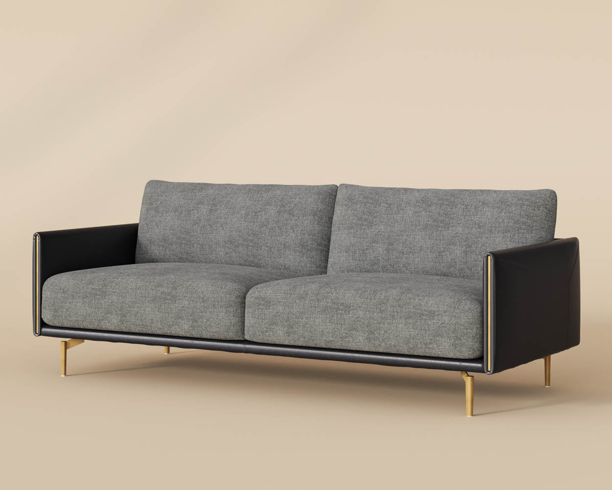 Ashi Sofa - Nash Zebra / Coal Black
