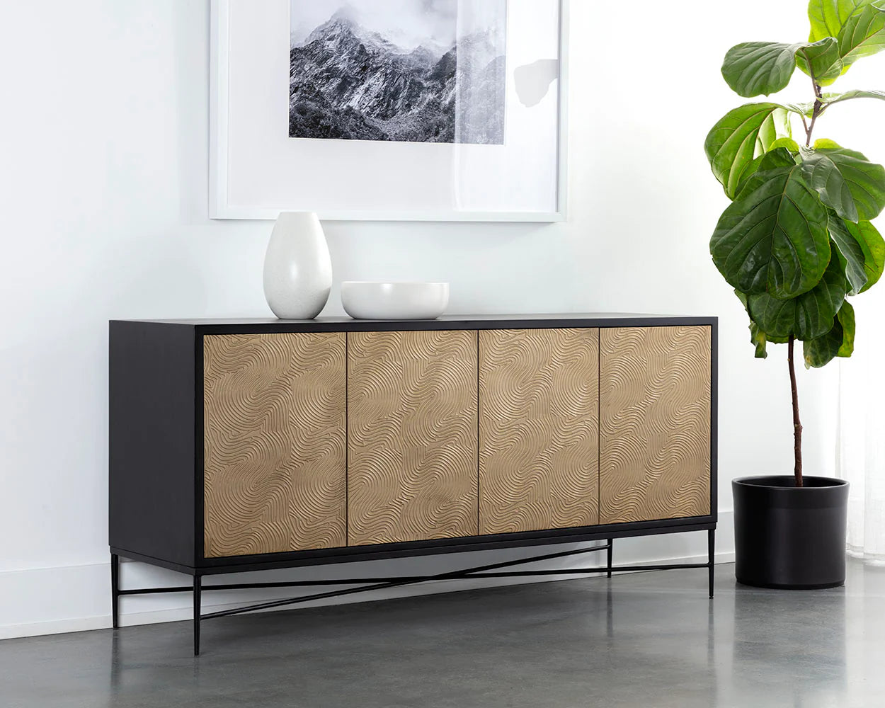 Algarve Sideboard - Champagne Gold