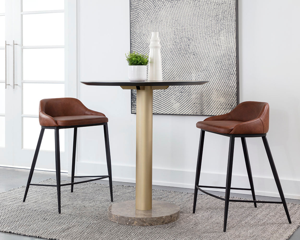 Astra Counter Stool - Cinnamon Brown