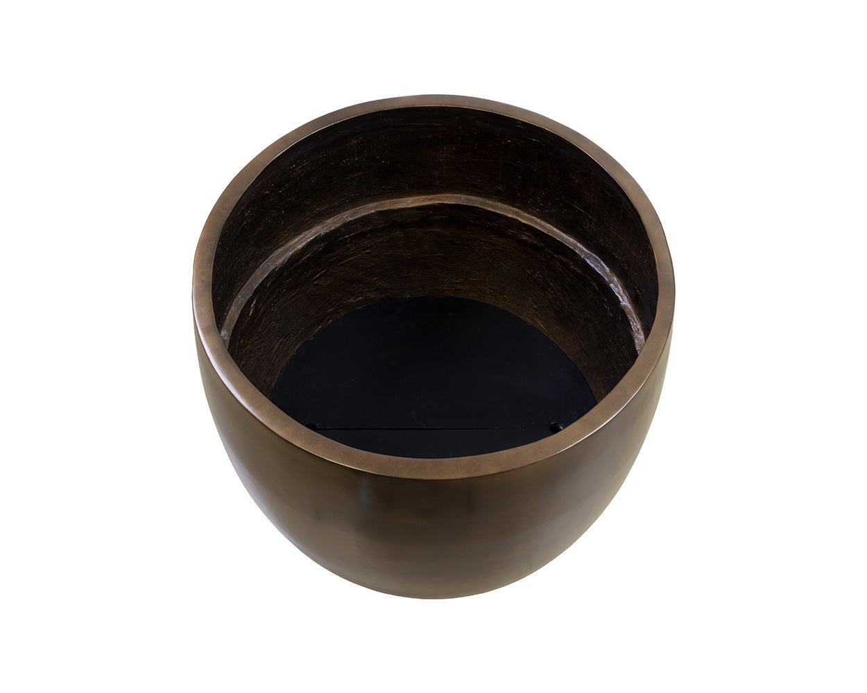Aster Planter - Large - Round - Antique Bronze Look