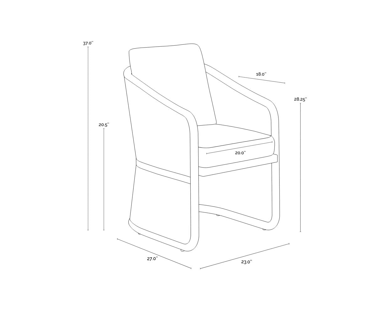 Allariz Dining Armchair - Warm Grey - Gracebay Light Grey