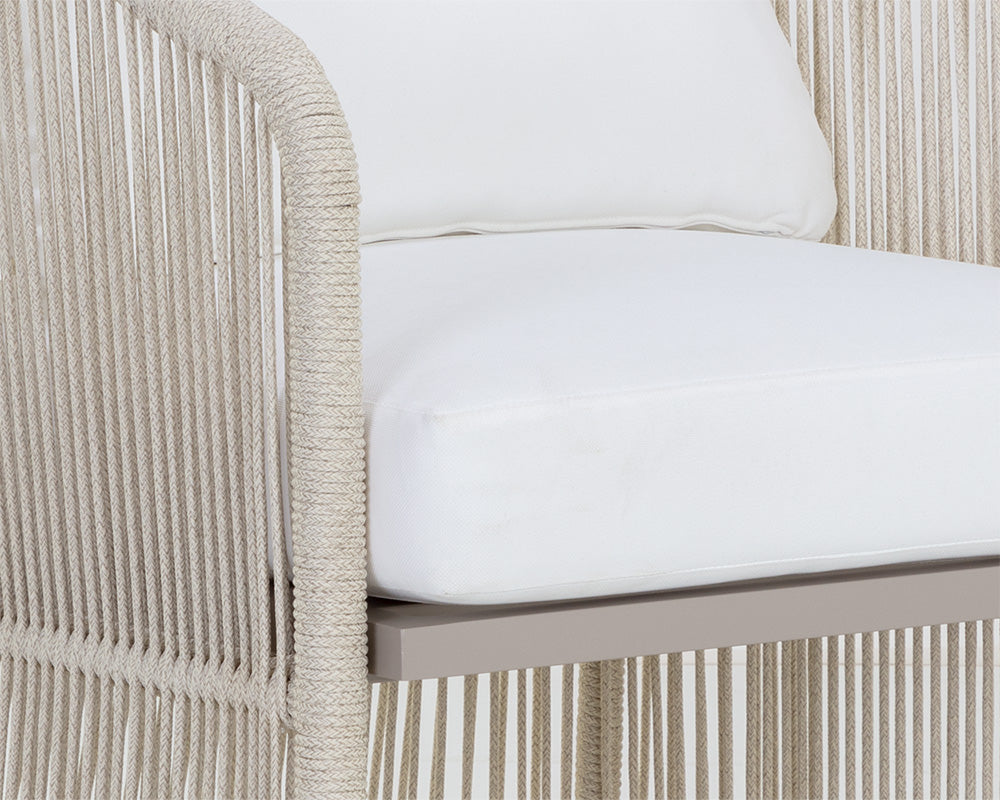 Allariz Dining Armchair - Greige - Stinson White
