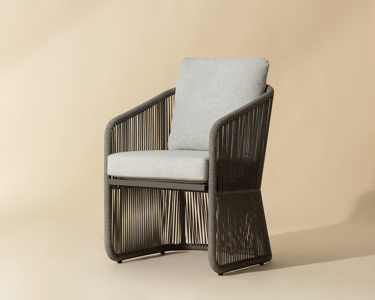 Allariz Dining Armchair - Warm Grey - Gracebay Light Grey