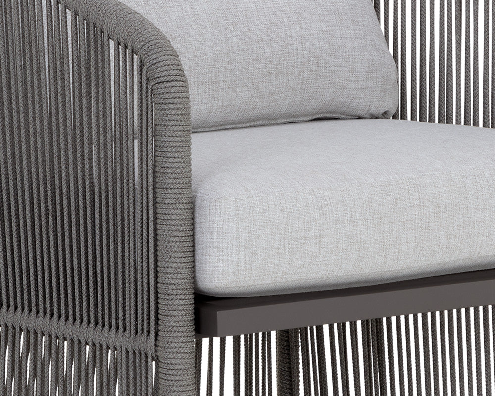 Allariz Dining Armchair - Warm Grey - Gracebay Light Grey