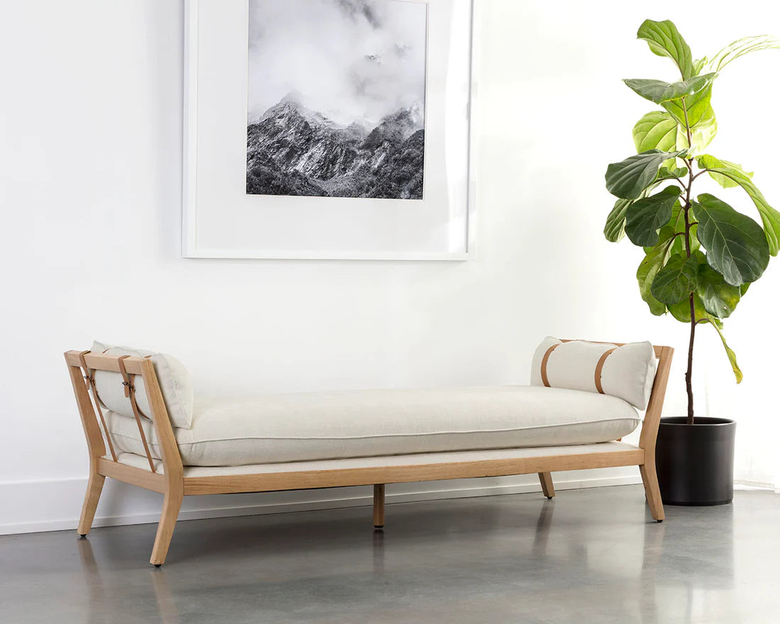 Adelaide Daybed - Heather Ivory Tweed