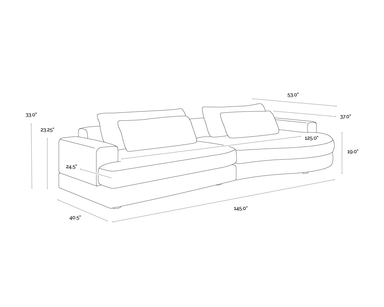 Baela Sofa - Danny Cream