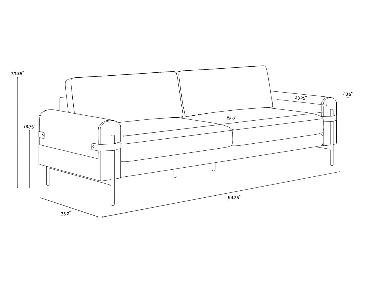 Camus Sofa - Ludlow Sesame