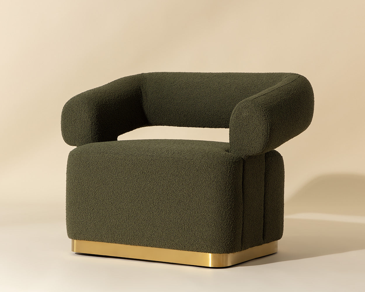 Aggie Swivel Lounge Chair - Copenhagen Olive