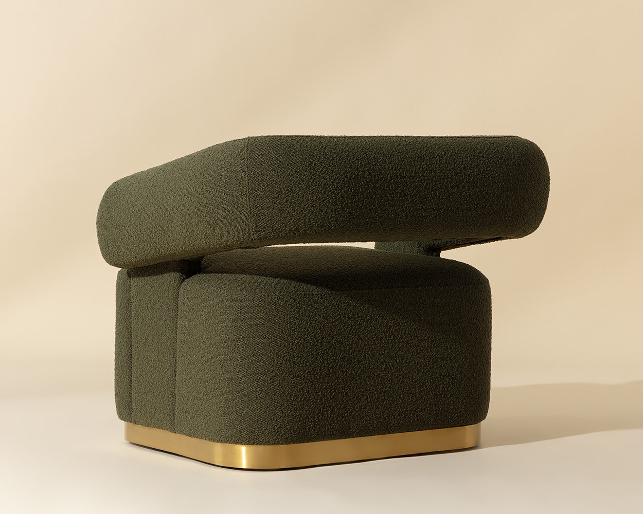 Aggie Swivel Lounge Chair - Copenhagen Olive