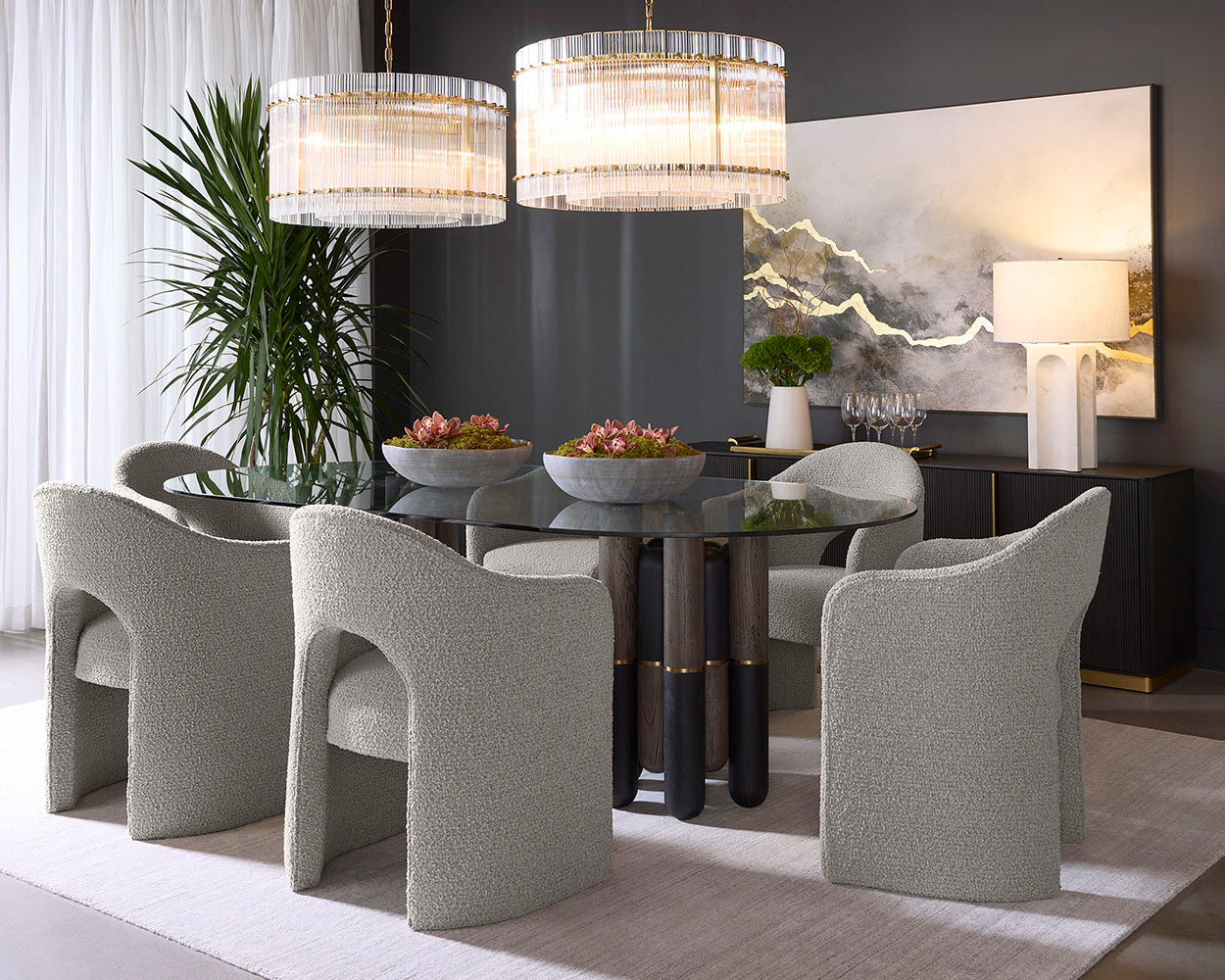 Anaya Dining Armchair - Altro Cappuccino