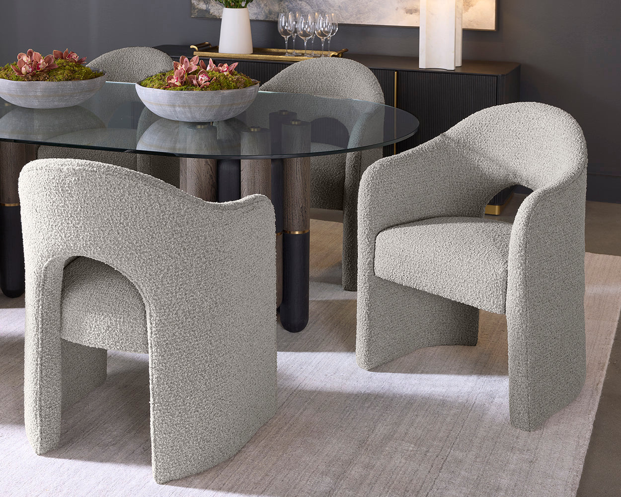Anaya Dining Armchair - Altro Cappuccino