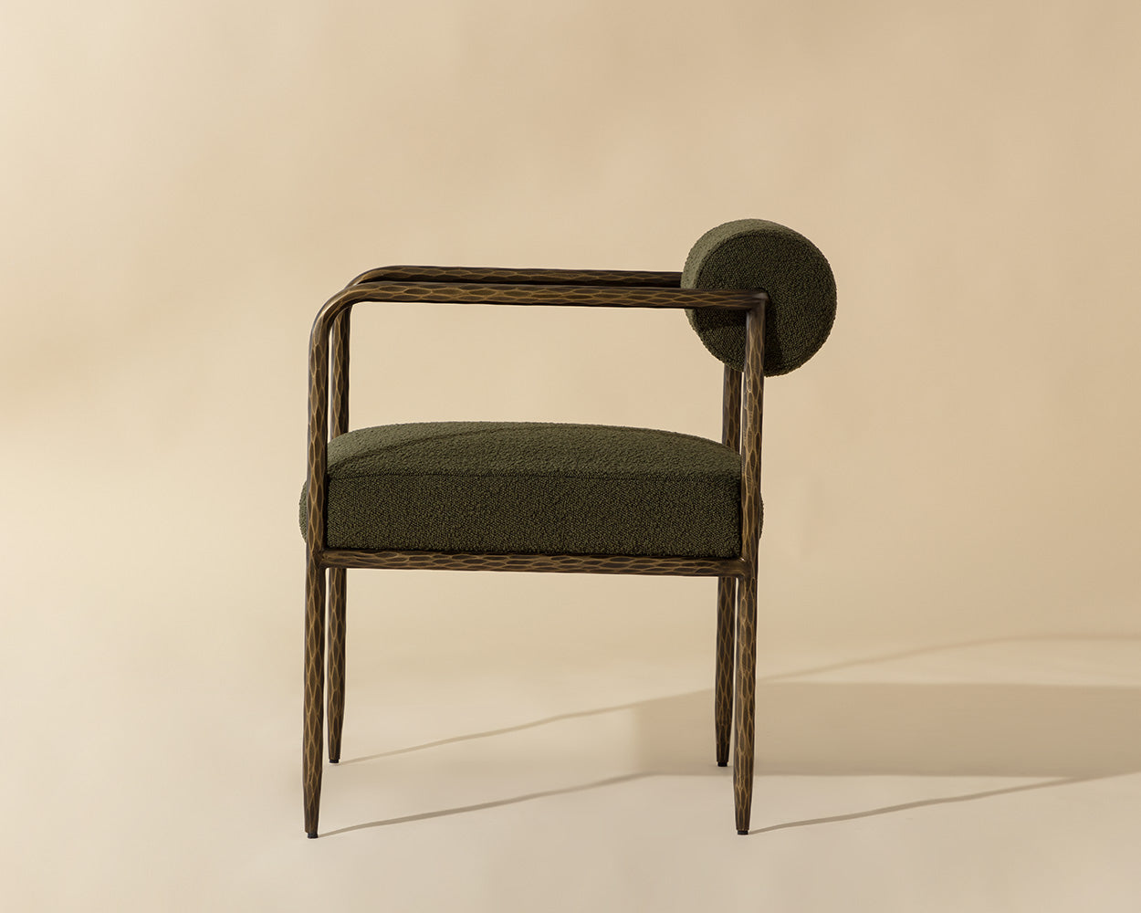Ajani Dining Armchair - Copenhagen Olive