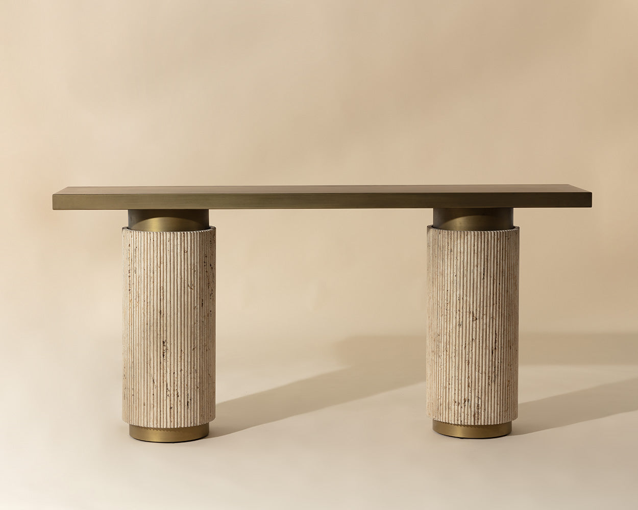 Ashva Console Table - Antique Brass