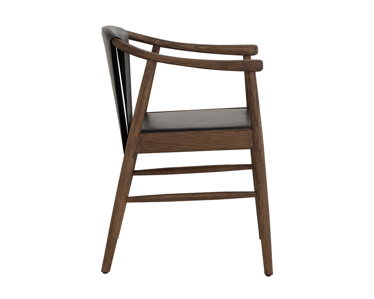 Aran Dining Armchair - Onyx Leather