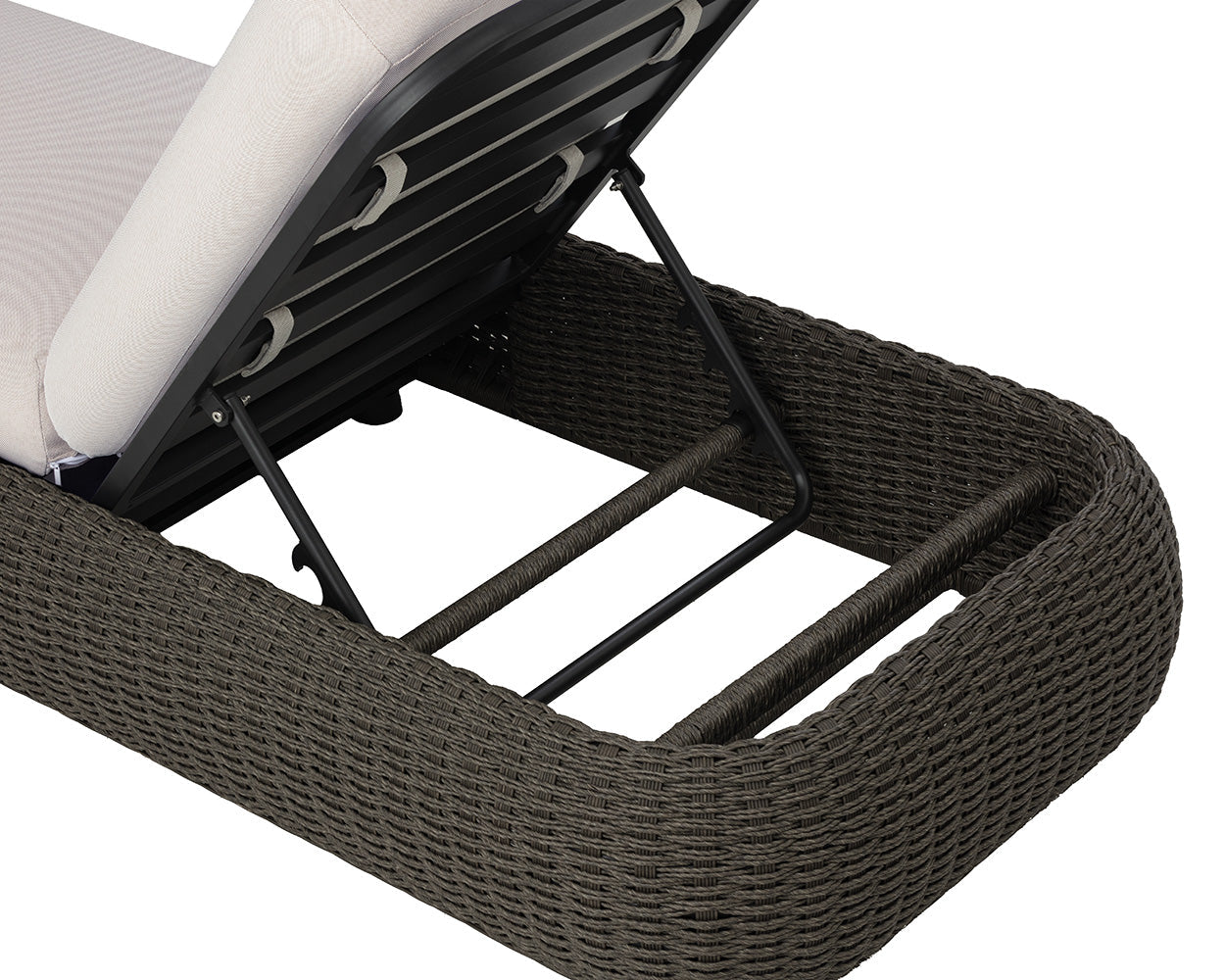 Barcelona Lounger - Grey - Palazzo Cream