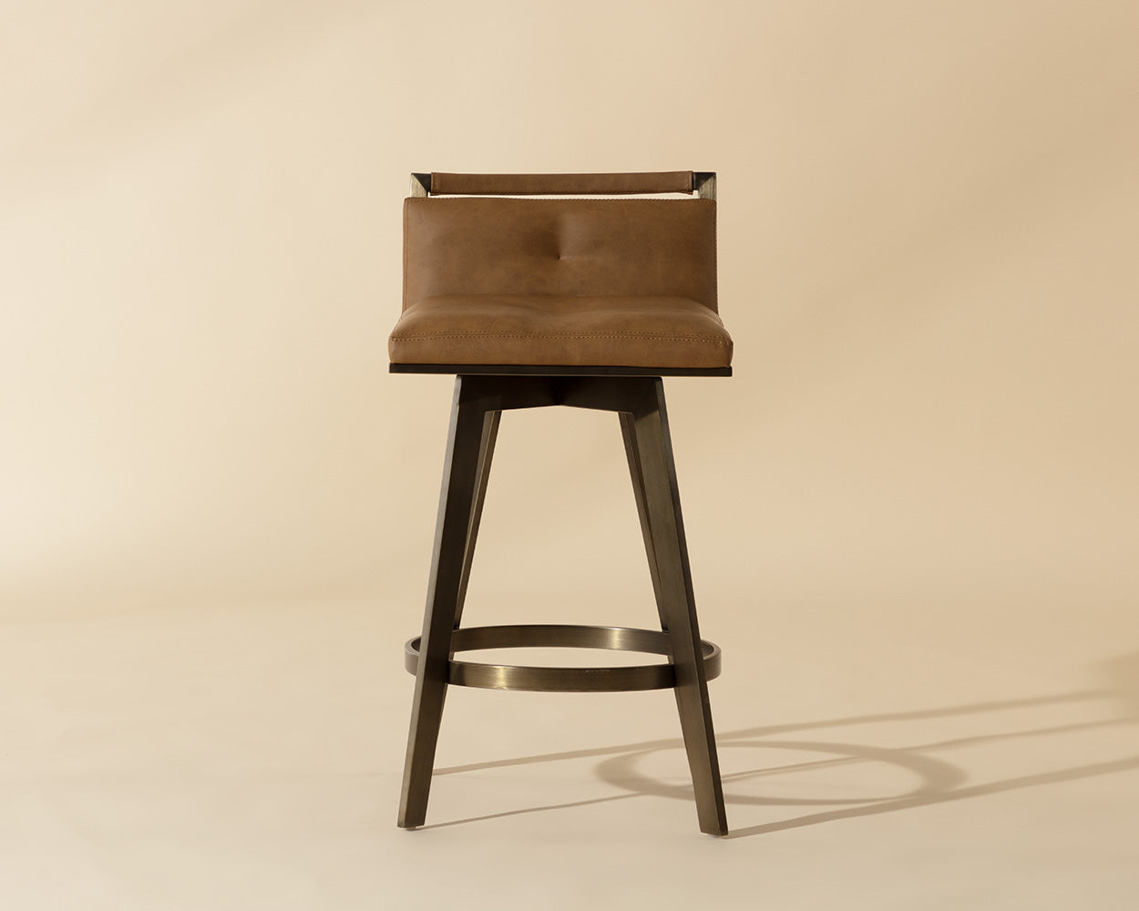 Arizona Swivel Counter Stool - Milliken Cognac