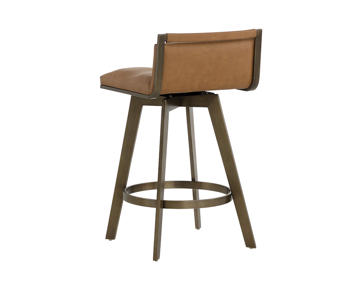 Arizona Swivel Counter Stool - Milliken Cognac
