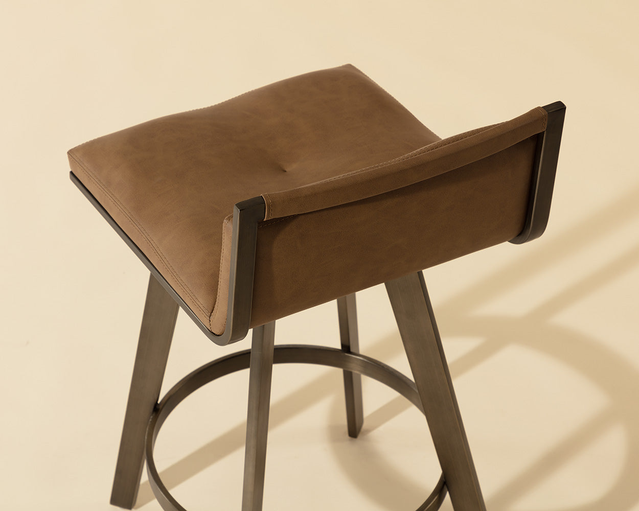 Arizona Swivel Counter Stool - Milliken Cognac
