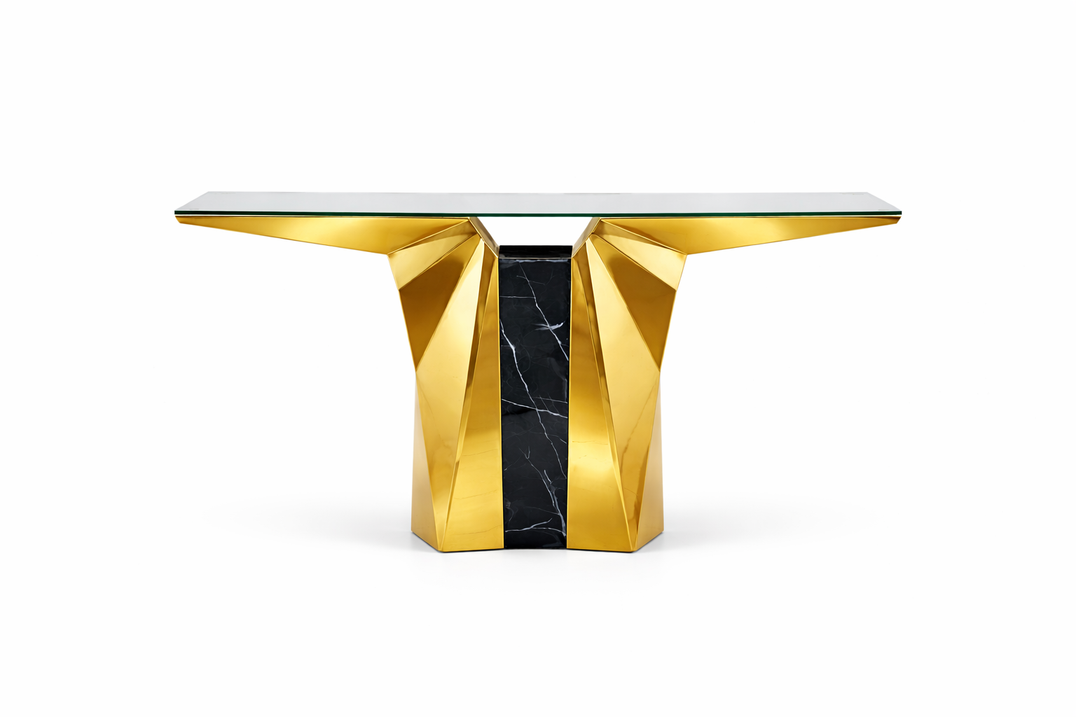 Angel Gold-Black Console Table