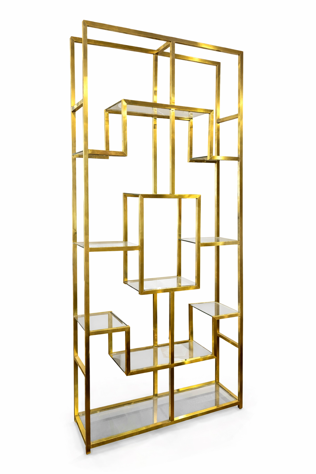 Everest 96" Gold Standing Bookcase