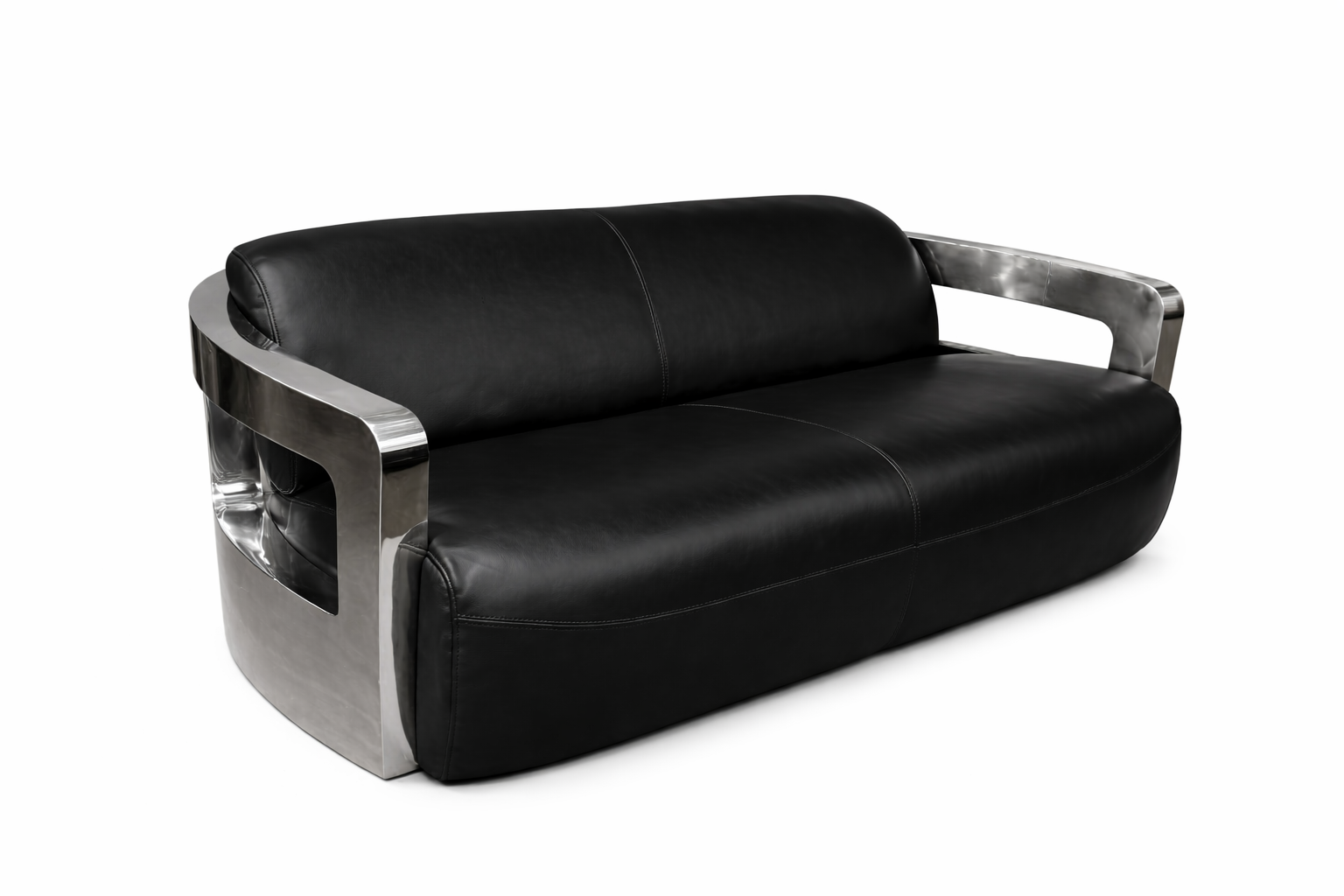 Mars 67" Black Condo Sofa