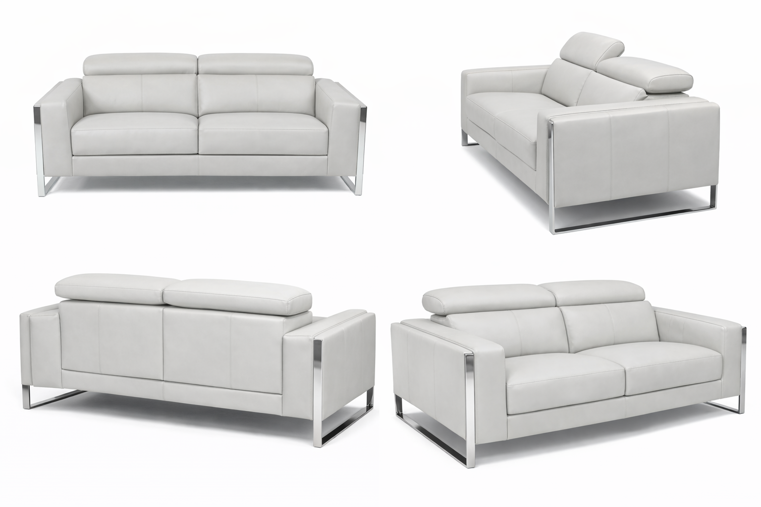 Pier Leather Sofa + Loveseat