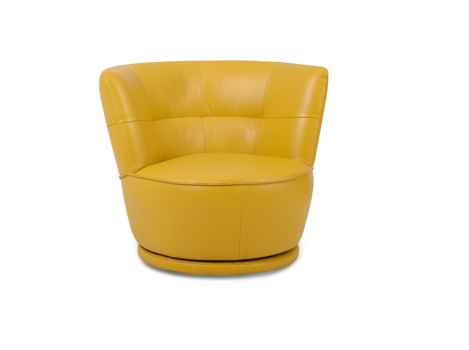 Ellis Leather Swivel Armchair