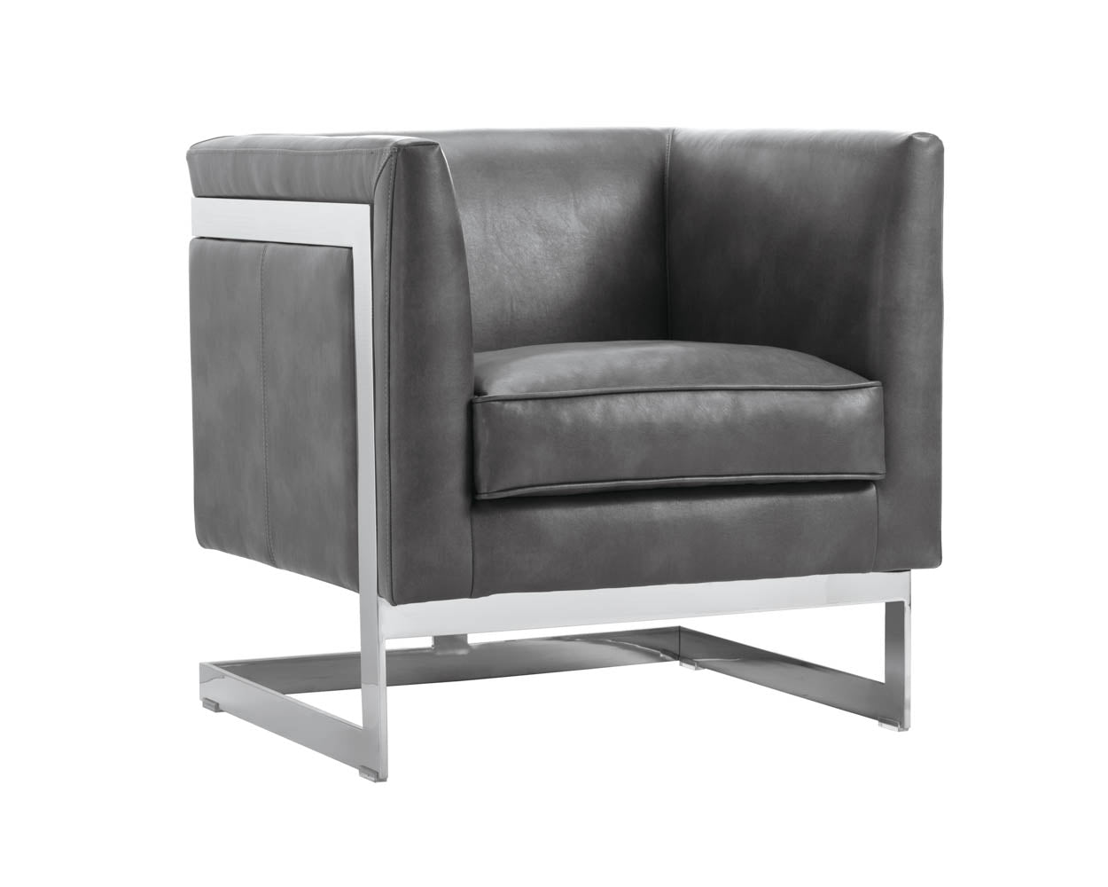 Soho Armchair - Stainless Steel - Cantina Magnetite