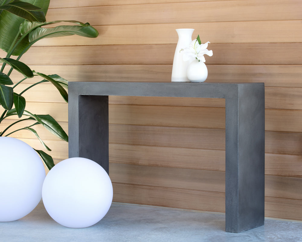 Axle Console Table - Grey
