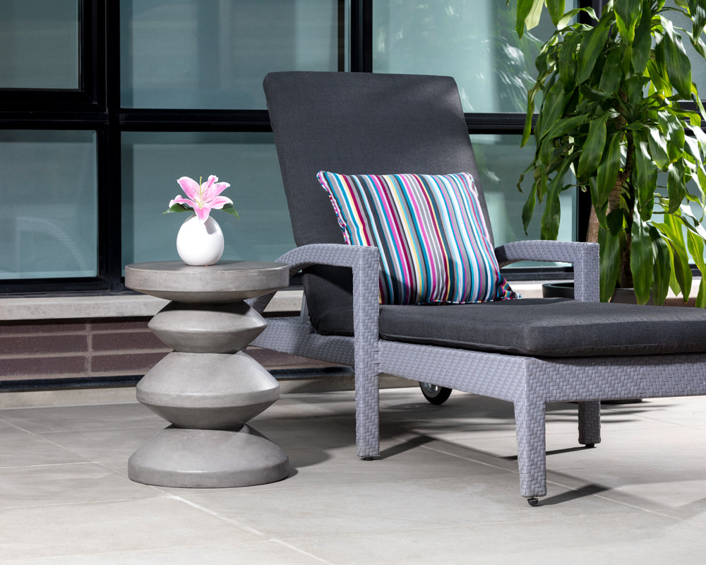 Athen End Table - Grey