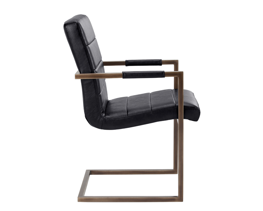 Jafar Dining Armchair - Vintage Black