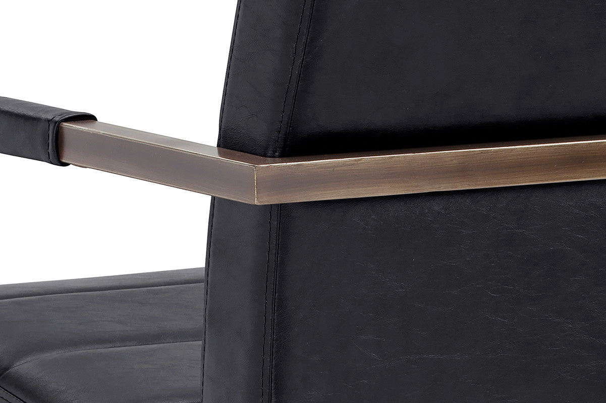 Jafar Dining Armchair - Vintage Black
