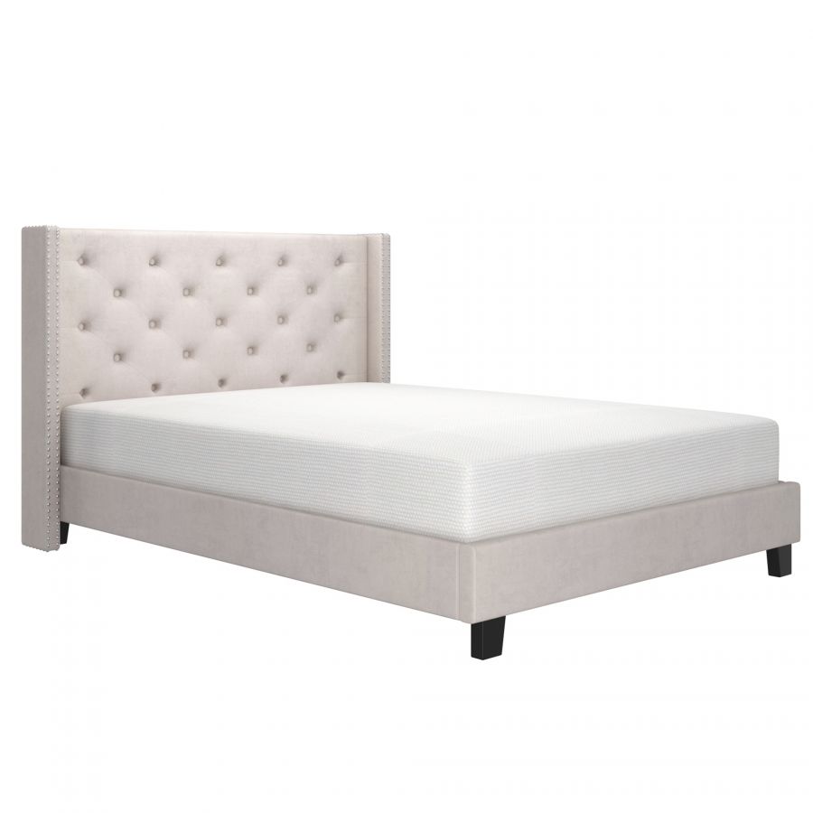 Lino Ivory Queen Platform Bed