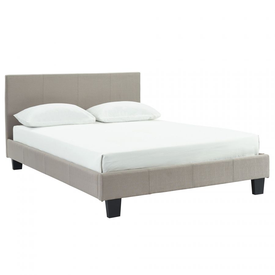 Nevis Grey Double Platform Bed