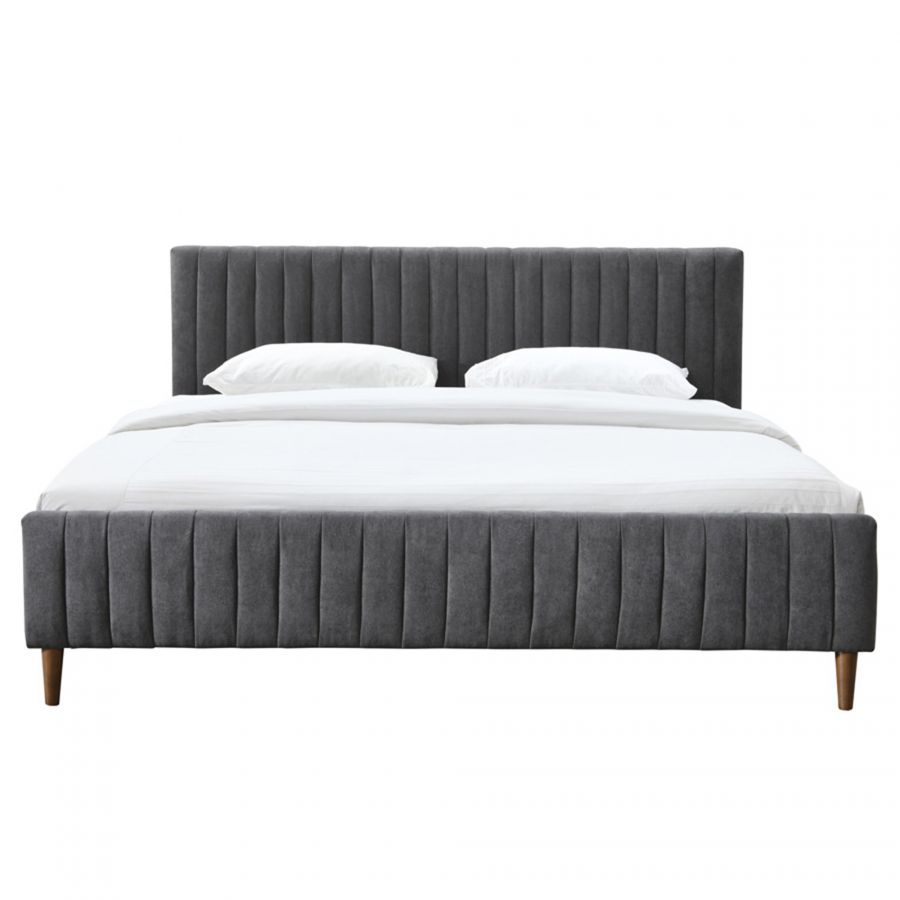 Hannah Charcoal King Platform Bed