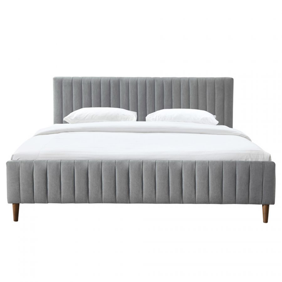 Hannah Light Grey King Platform Bed