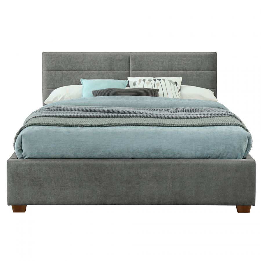 Emilio Light Grey Queen Platform Bed