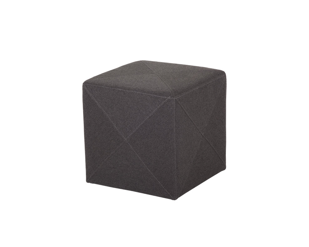 Jackson Ottoman - Dark Grey