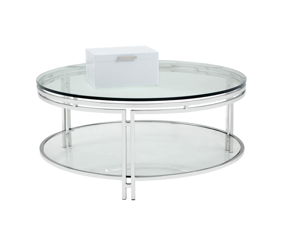 Andros Coffee Table - Stainless Steel