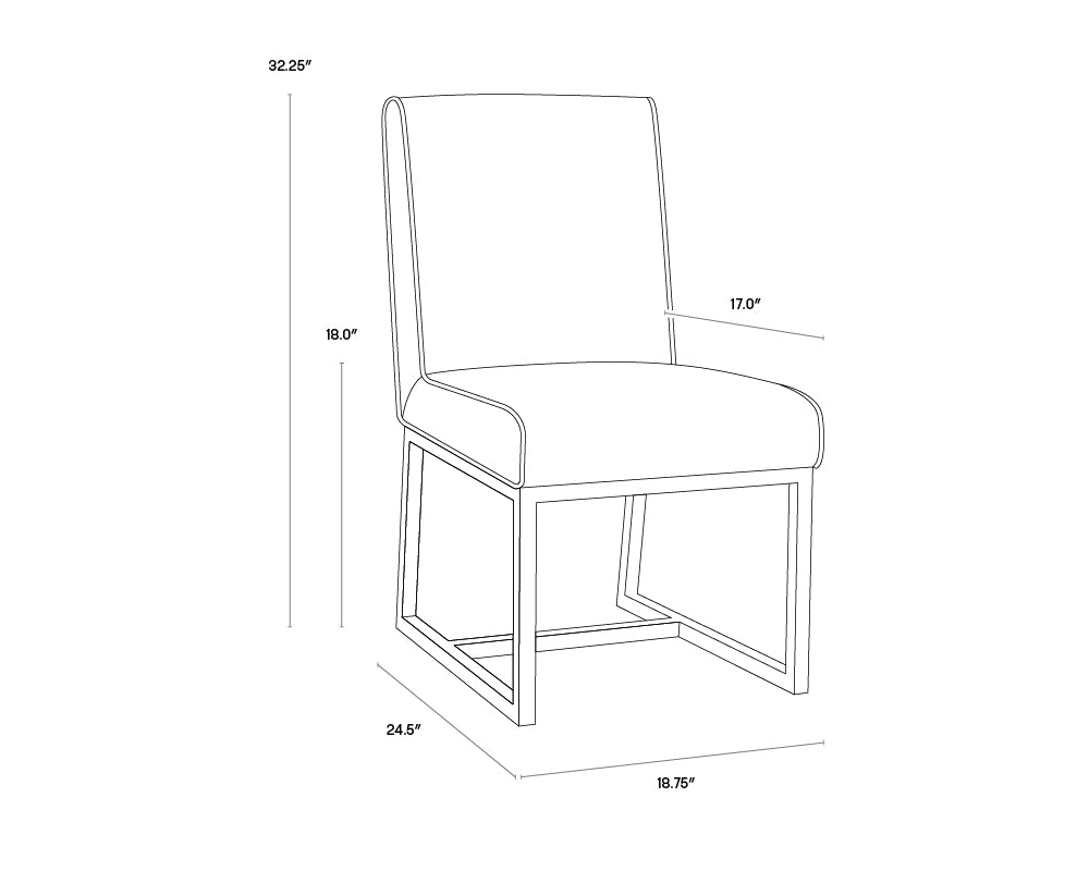 Miller Dining Chair - Marble
