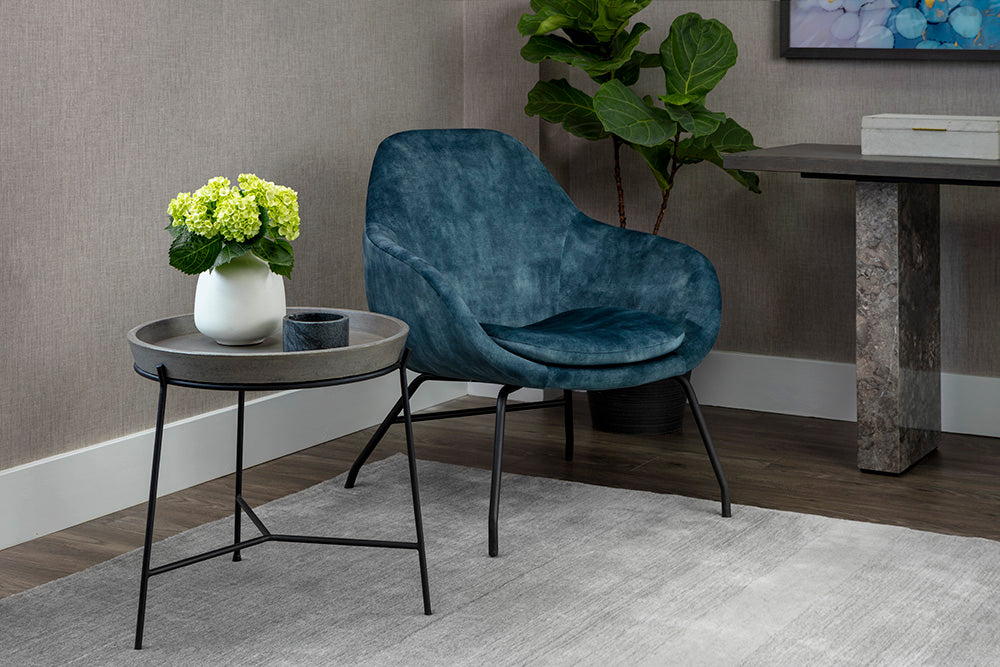 Remy End Table - Black - Grey