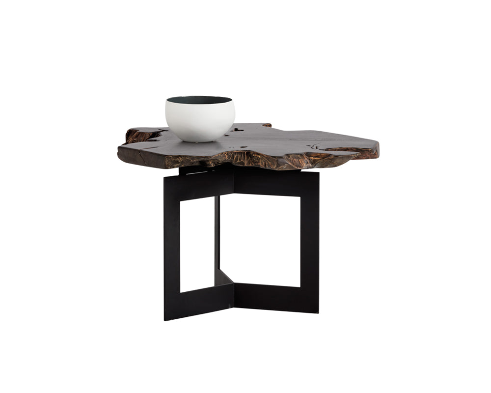 Wyatt End Table - Dark Brown