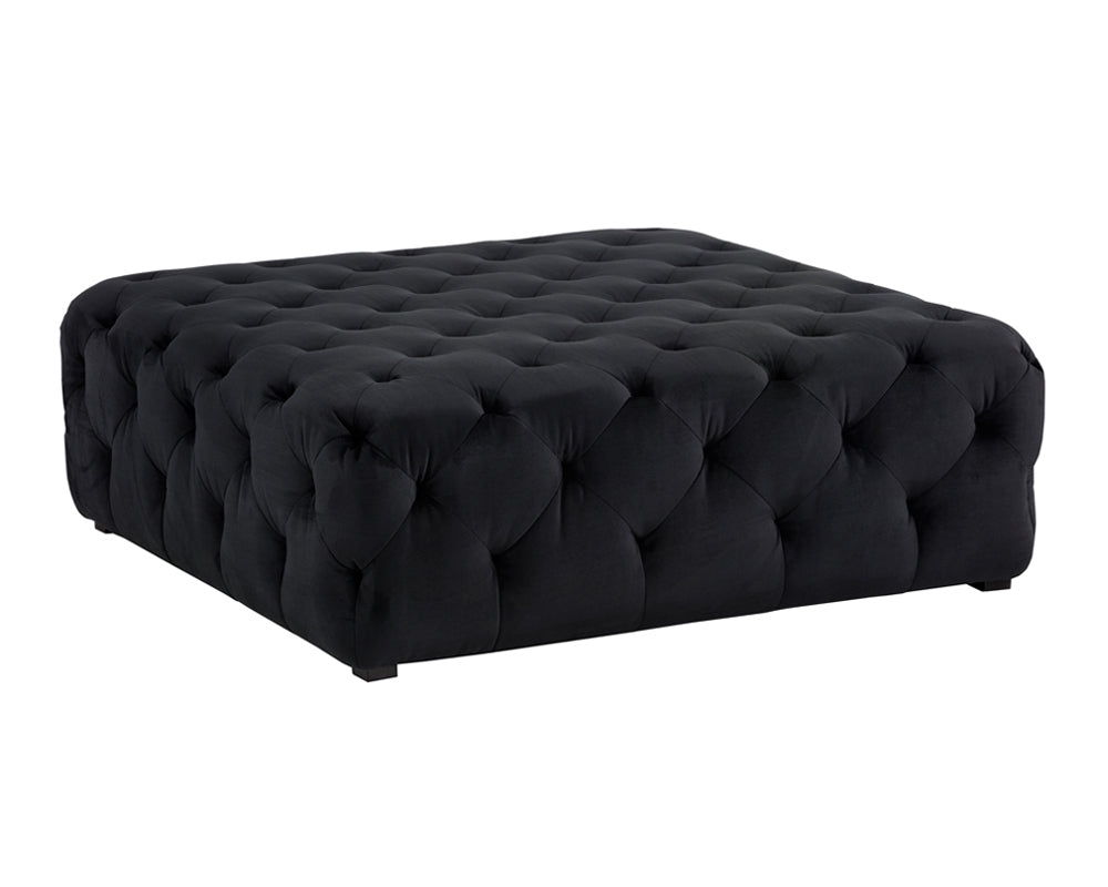 Millie Tufted Ottoman - Piccolo Black