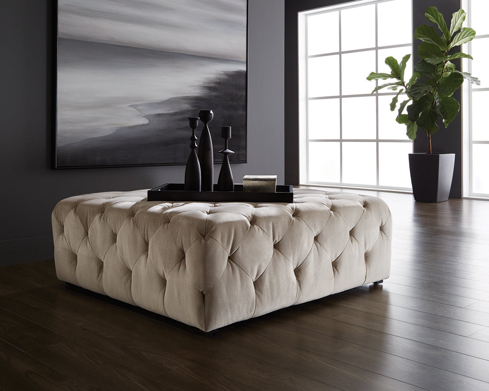 Millie Tufted Ottoman - Piccolo Prosecco