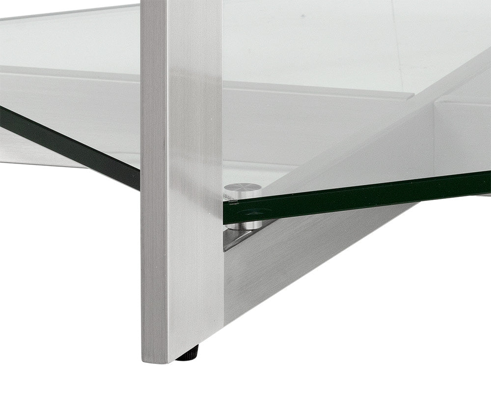 Xavier End Table - Stainless Steel